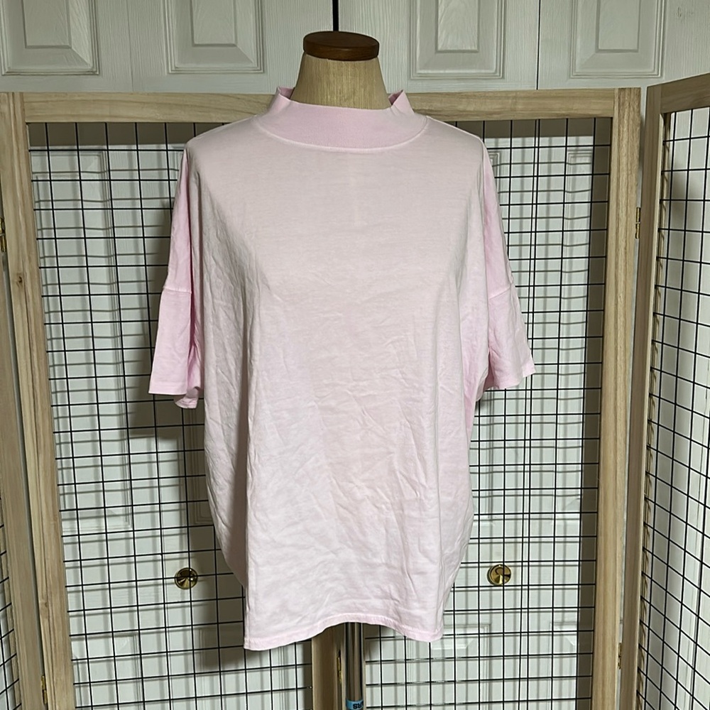 Free People Fearless Pink Short Sleeve Tee